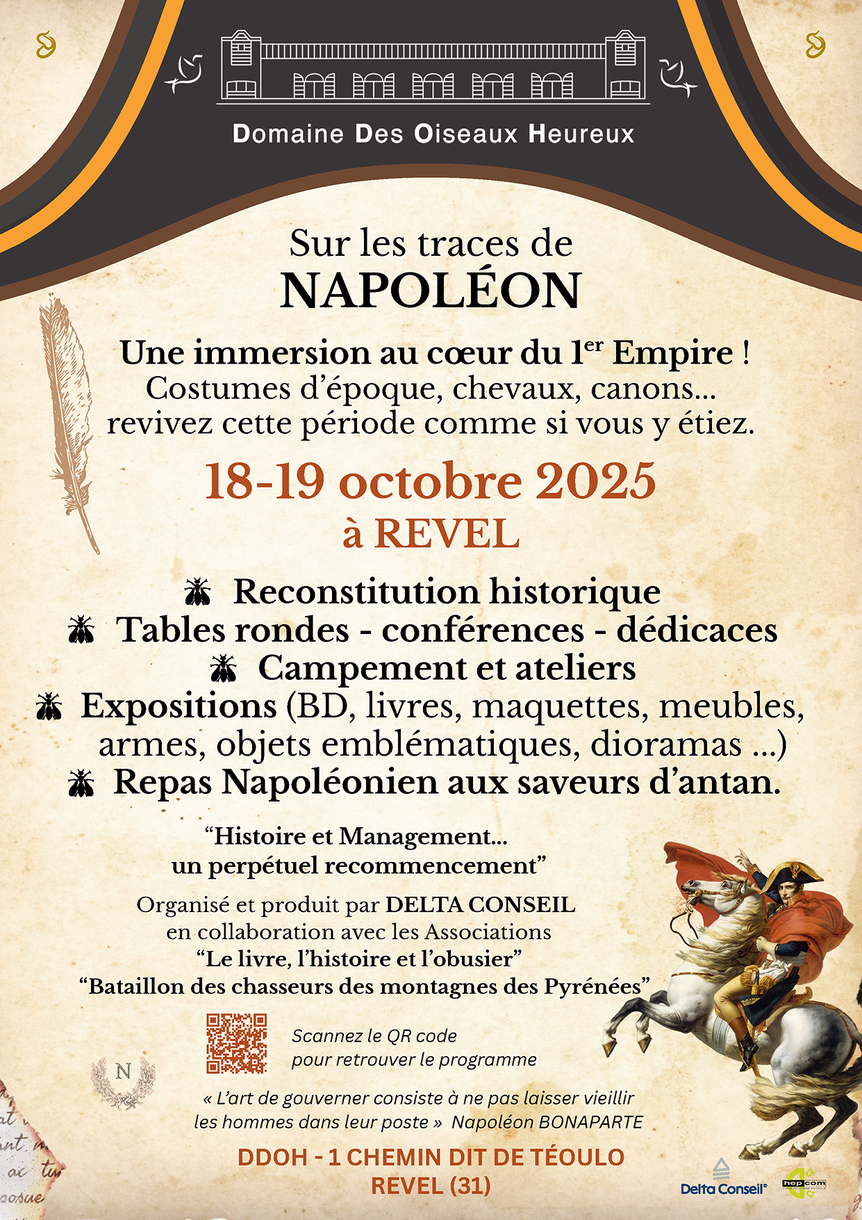 Sur les traces de Napoléon Une immersion au cœur du 1er Empire !