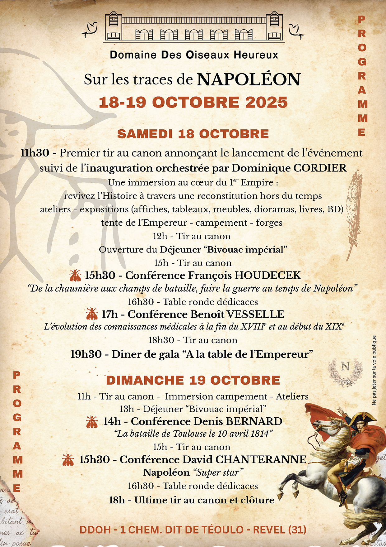Flyer DDOH sur les traces de NAPOLEON